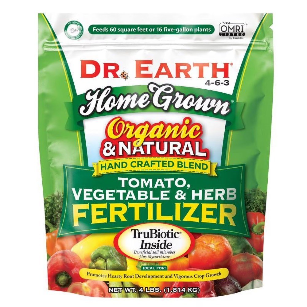 Organic & Natural Home Grown Tomato and Vegetable Food, 4-6-3 Fertilizer, 4 lb.