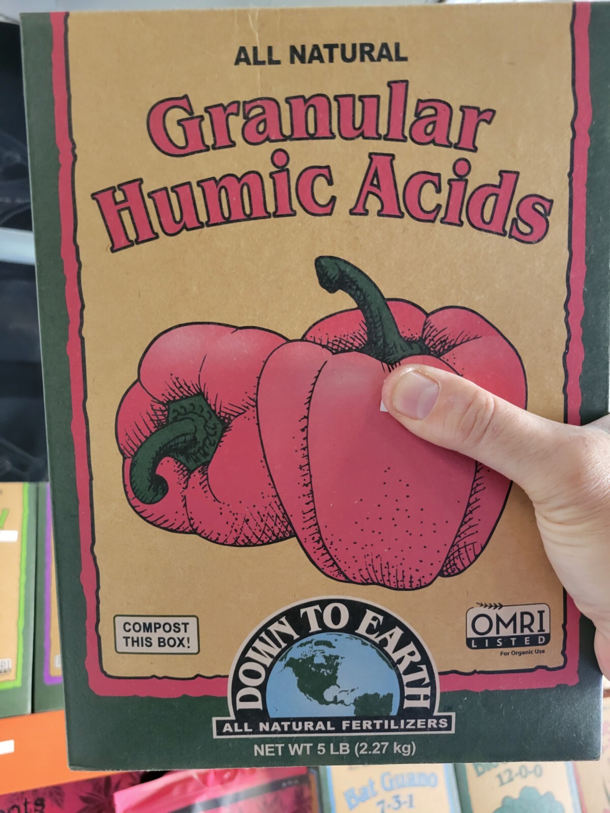 Down To Earth – All Natural Fertilizer – 5 Lbs.- Granular Humic Acids – 5 Pounds