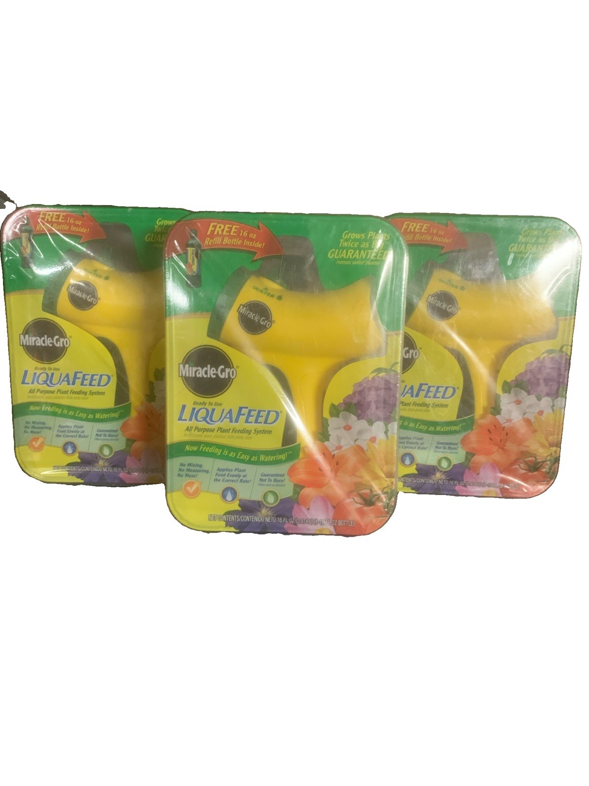 Miracle-Gro LiquaFeed Starter Kit – 16oz. (THREE 16oz. PACKAGES)