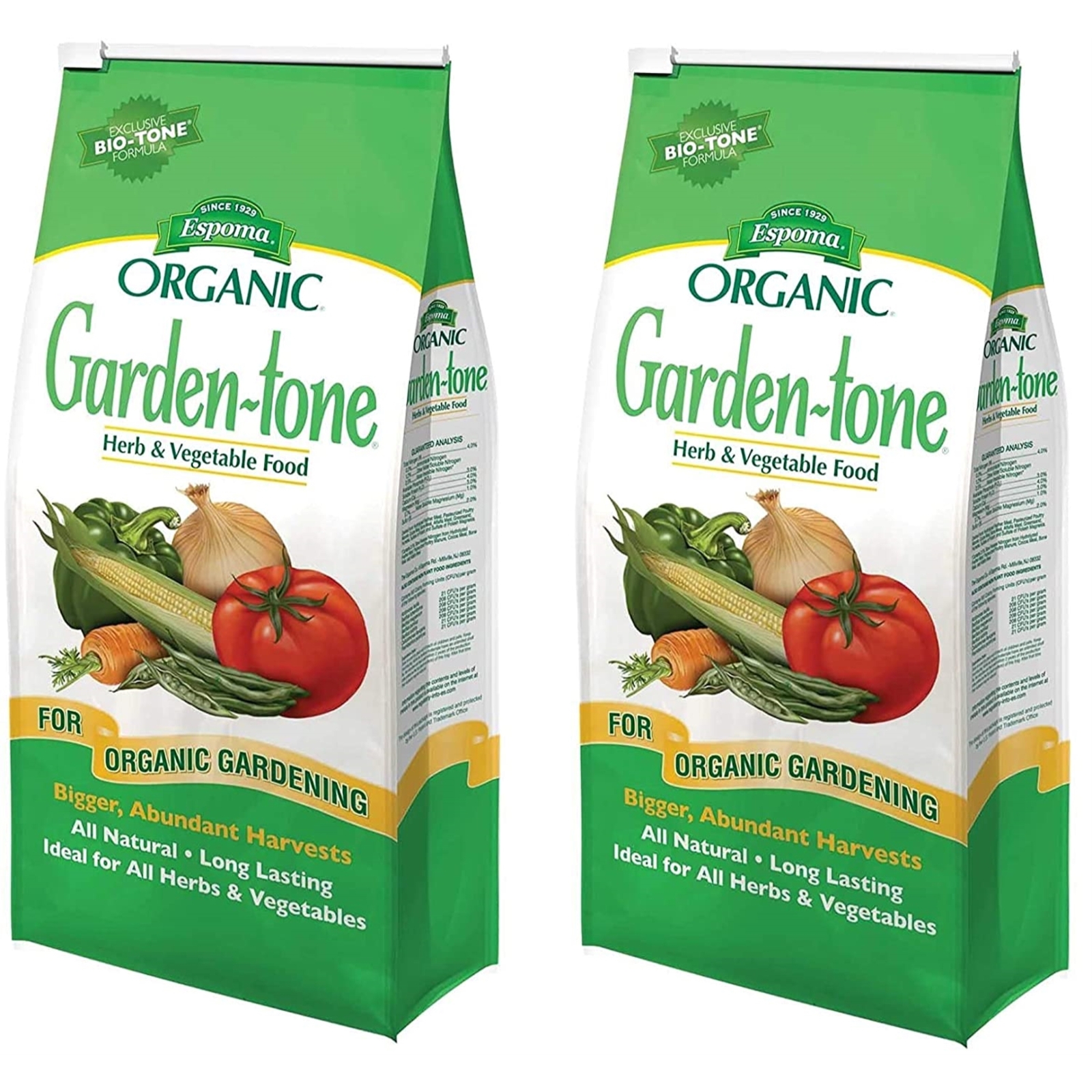 Espoma Organic Garden-Tone Garden Food 3-4-4, 4-Pound Bag, 2 Pack