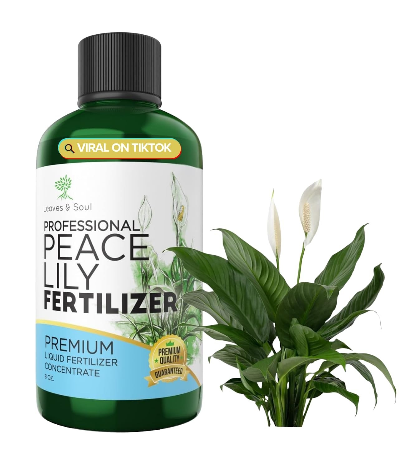 Professional Liquid Peace Lily Plant Fertilizer | 3-1-2 Concentrate for Plant…