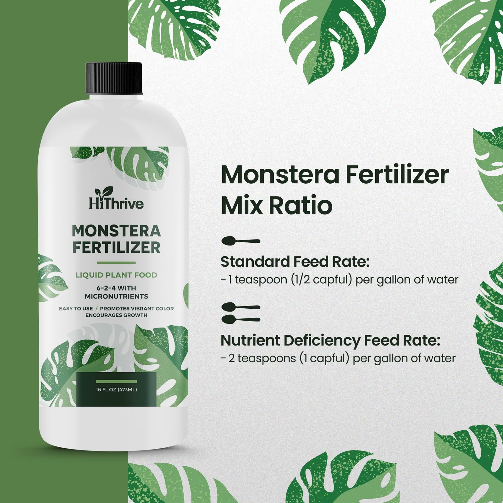 16oz Monstera Plant Food – Makes 96 Gallons of 16 oz (1 Pint)