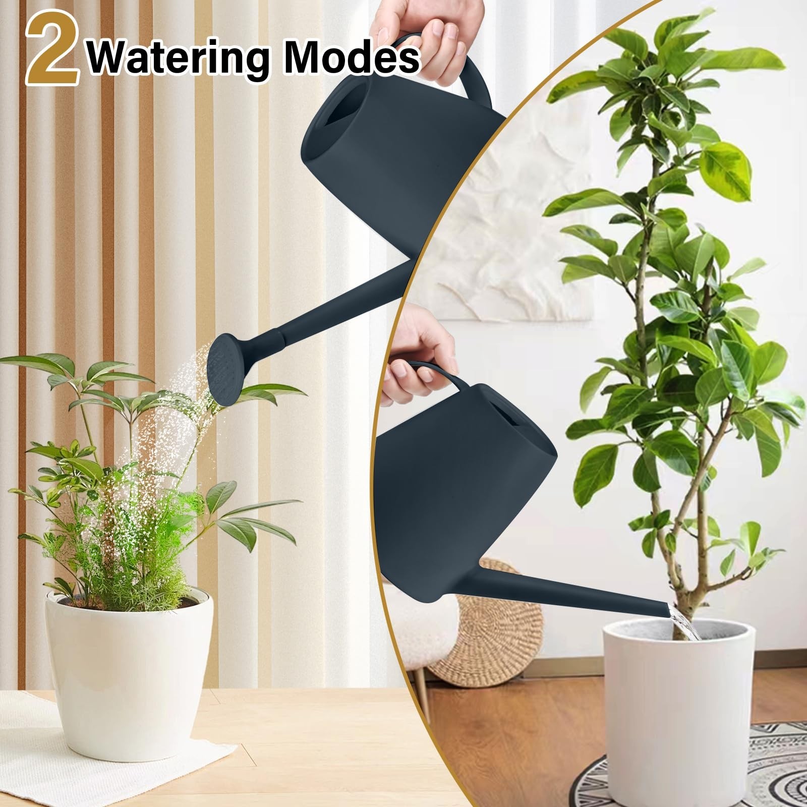 Watering Can – for Indoor and Outdoor House Plant Garden – with Long Spout – …