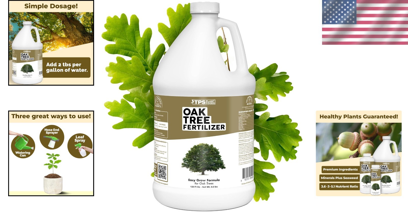 USA-Made Oak Tree Fertilizer – Vibrant Leaves & Strong Roots