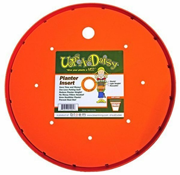 Bloem Living T6327 Up’s a Daisy Planter Insert, 17-Inch, Orange