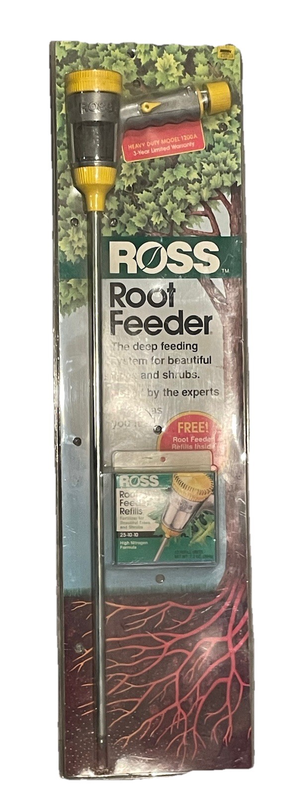 ⭐️ Ross Root Feeder Tree Bushes Shrubs Heavy Duty Model 1200A + 12 Refill Unit ⭐
