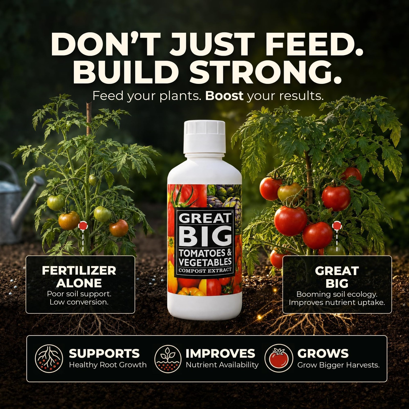 Great Big Tomatoes and Vegetables Liquid Fertilizer Booster – Organic Soil Co…