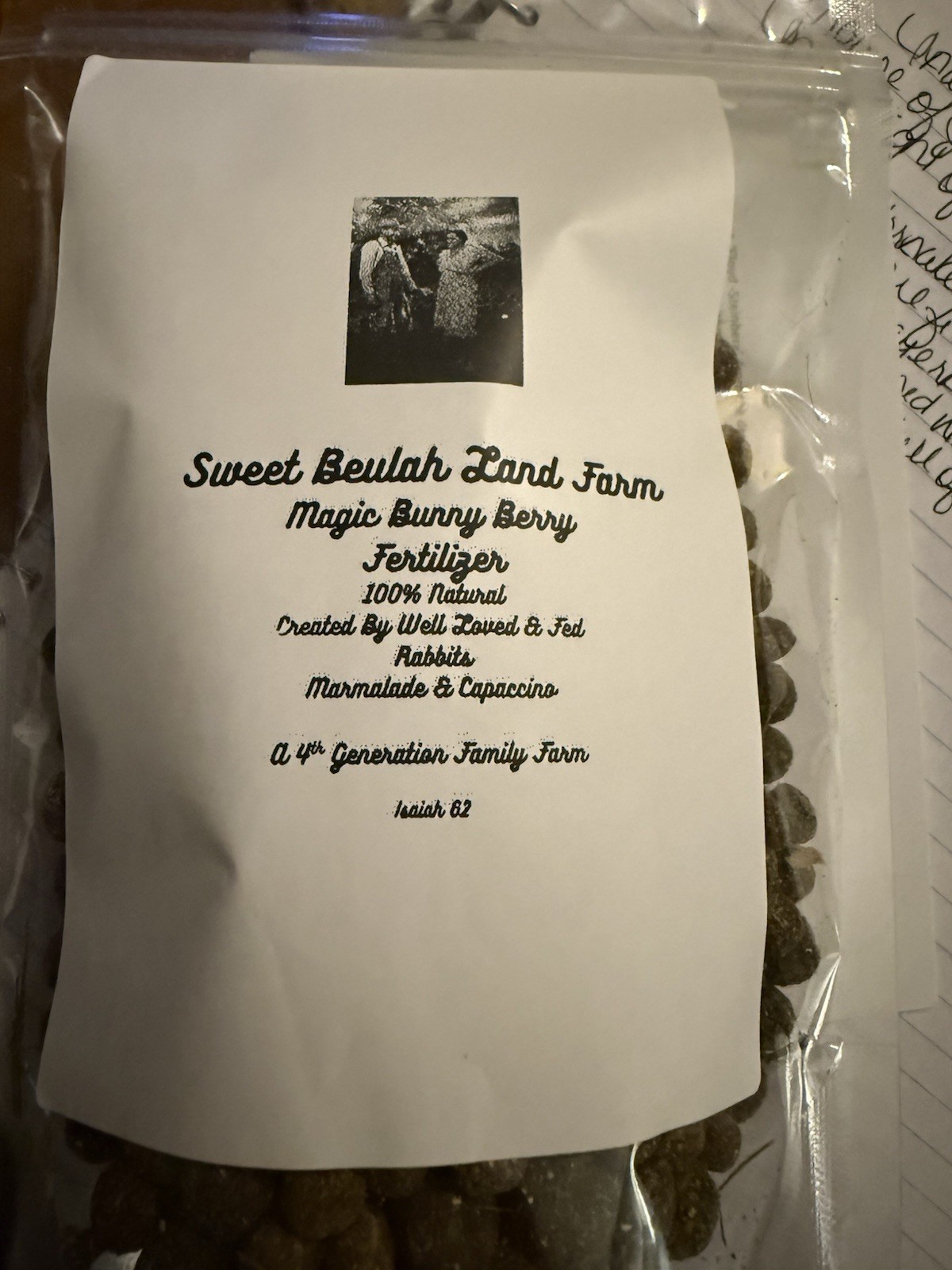 Sweet Beulah Land Farm Organic Rabbit Dung Granule Fertilizer All Purpose