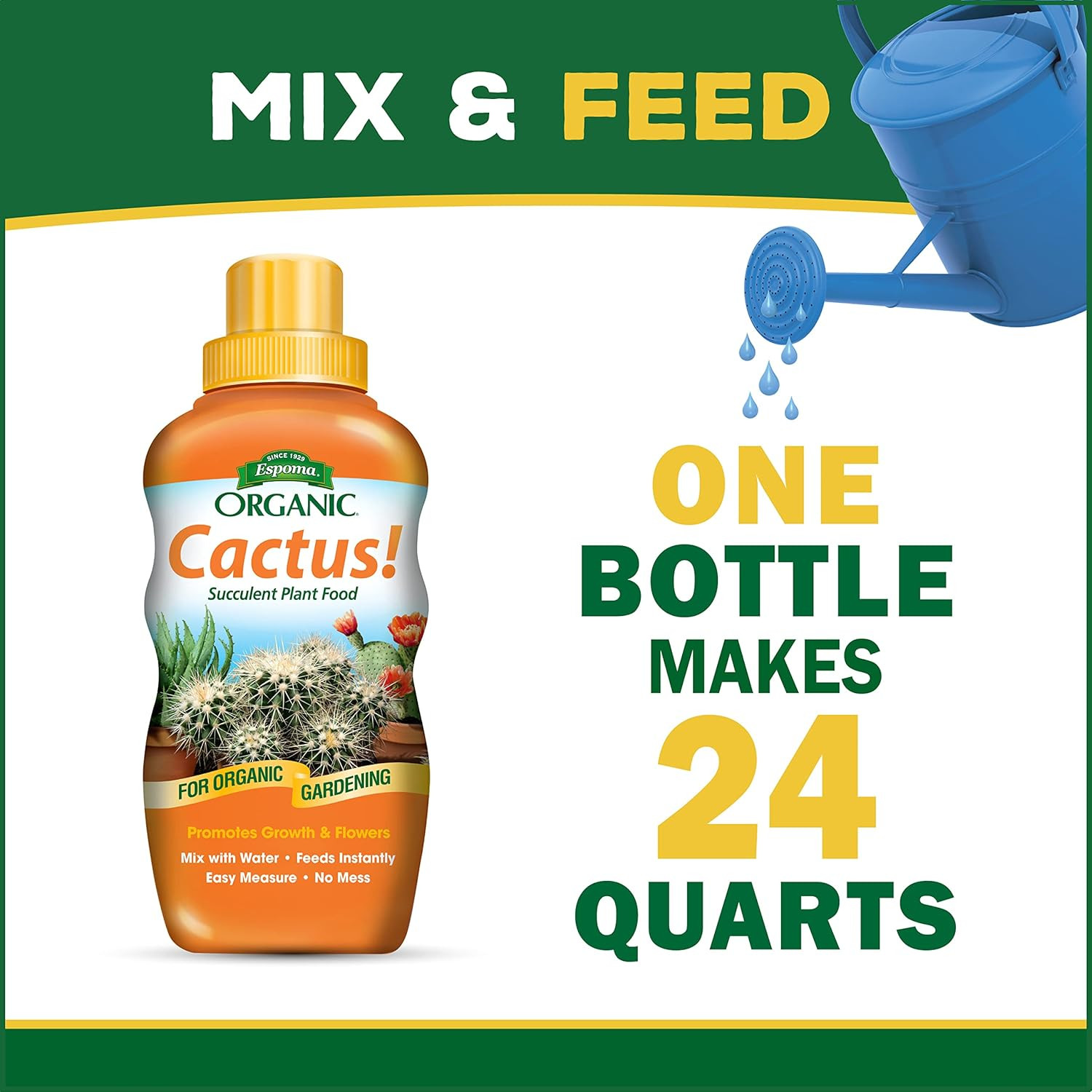 Organic Cactus! Plant Food, Natural & Organic Fertilizer for All Cactus, Succule
