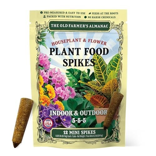 Houseplant Plant Food Spikes 5 5 5 Fertilizer 12 Count Indoor Flower Continuous