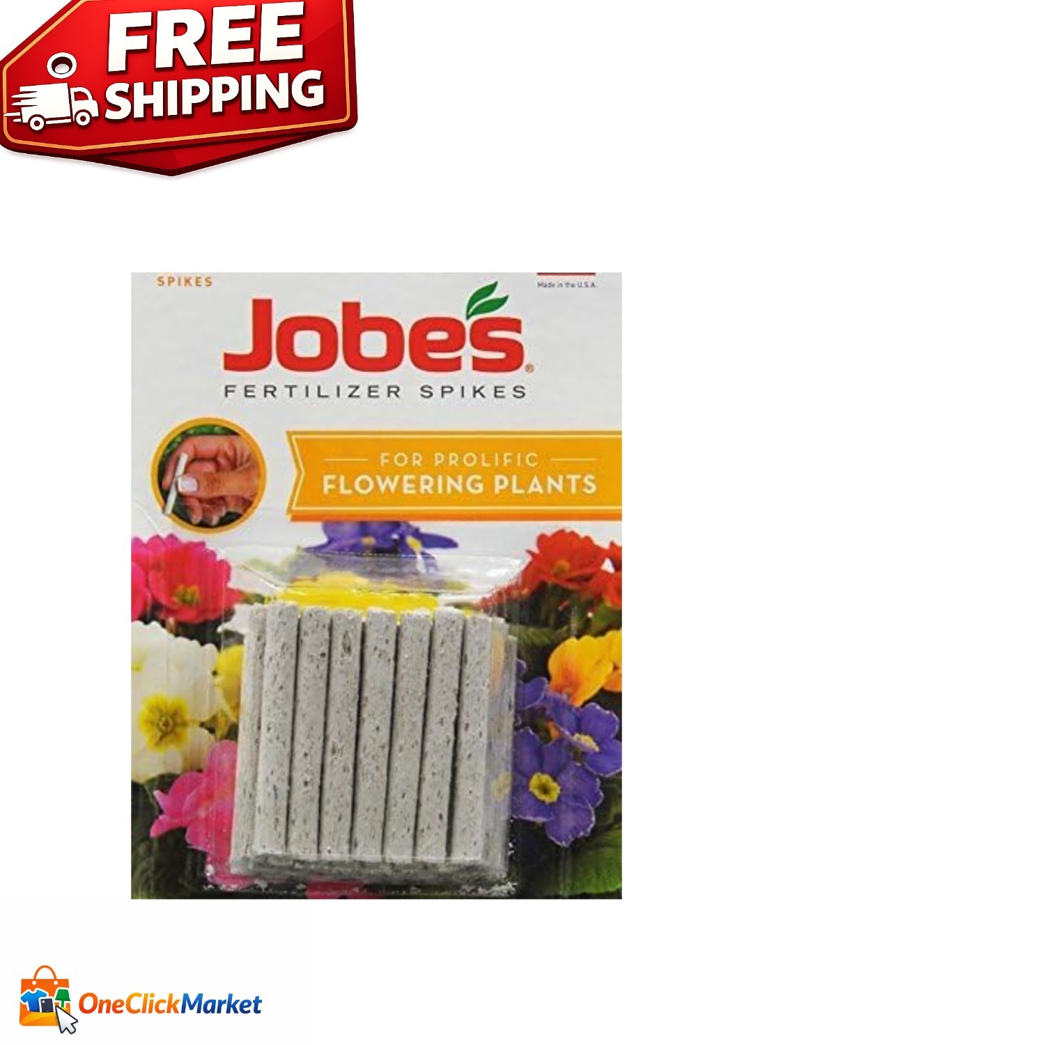 Plant Food Simplified: Jobe’s 30-Pack Flower Fertilizer Spikes for Easy Use