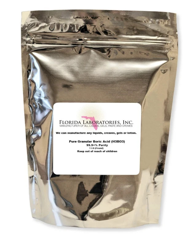 1 lb Boric Acid 99% Pure Fine Granular Powder H3BO3 Create Your Own Solutions