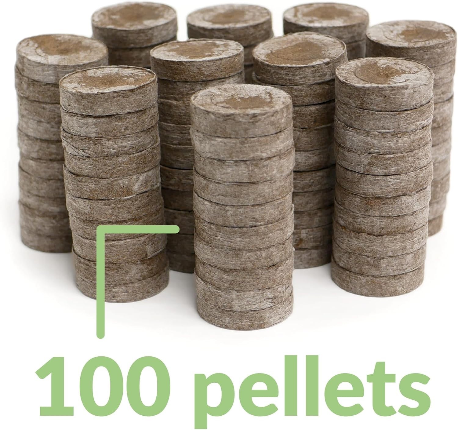 100 Count 36mm Peat Soil Pellets – Indoor Seed Starting Plugs for Easy Gardening