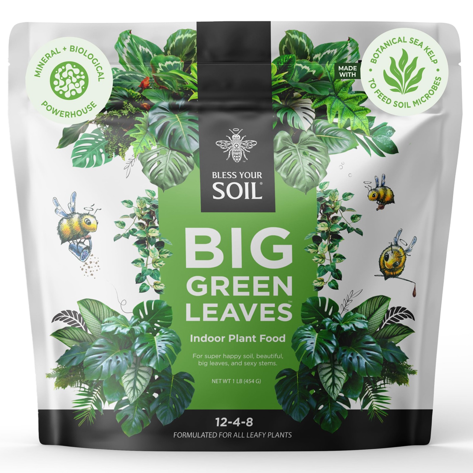 Big Green Leaves Indoor Plant Food – 4X Concentrated Houseplant Fertilizer wi…