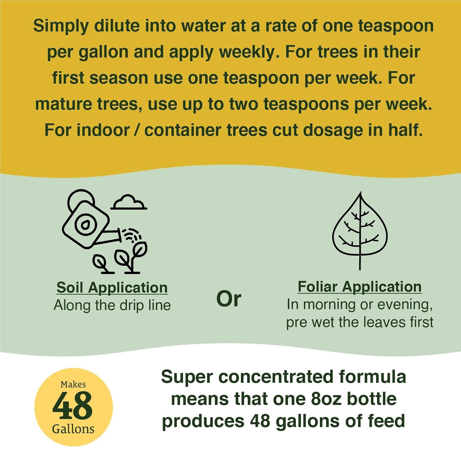 Citrus Tree Fertilizer 8oz Super Concentrated Booster For Lemons Limes Oranges