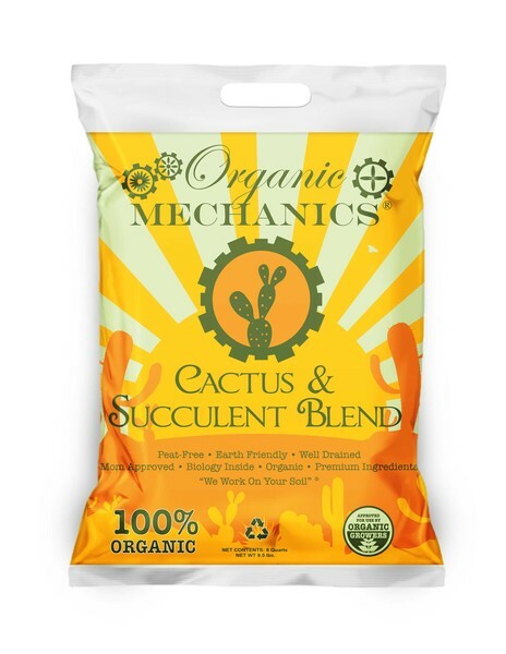 Organic Mechanics Ground Cactus and Succulent Blend- 8 Quart