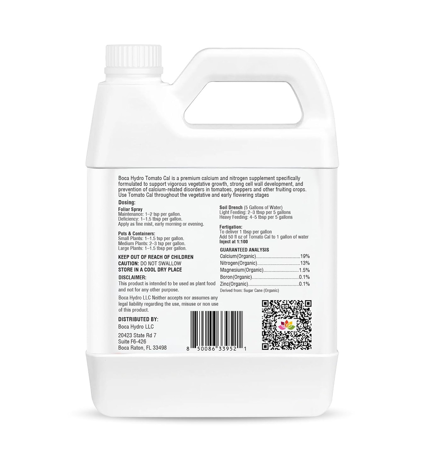 Liquid Calcium Magnesium Nitrogen Fertilizer for Tomatoes Peppers Vegetable