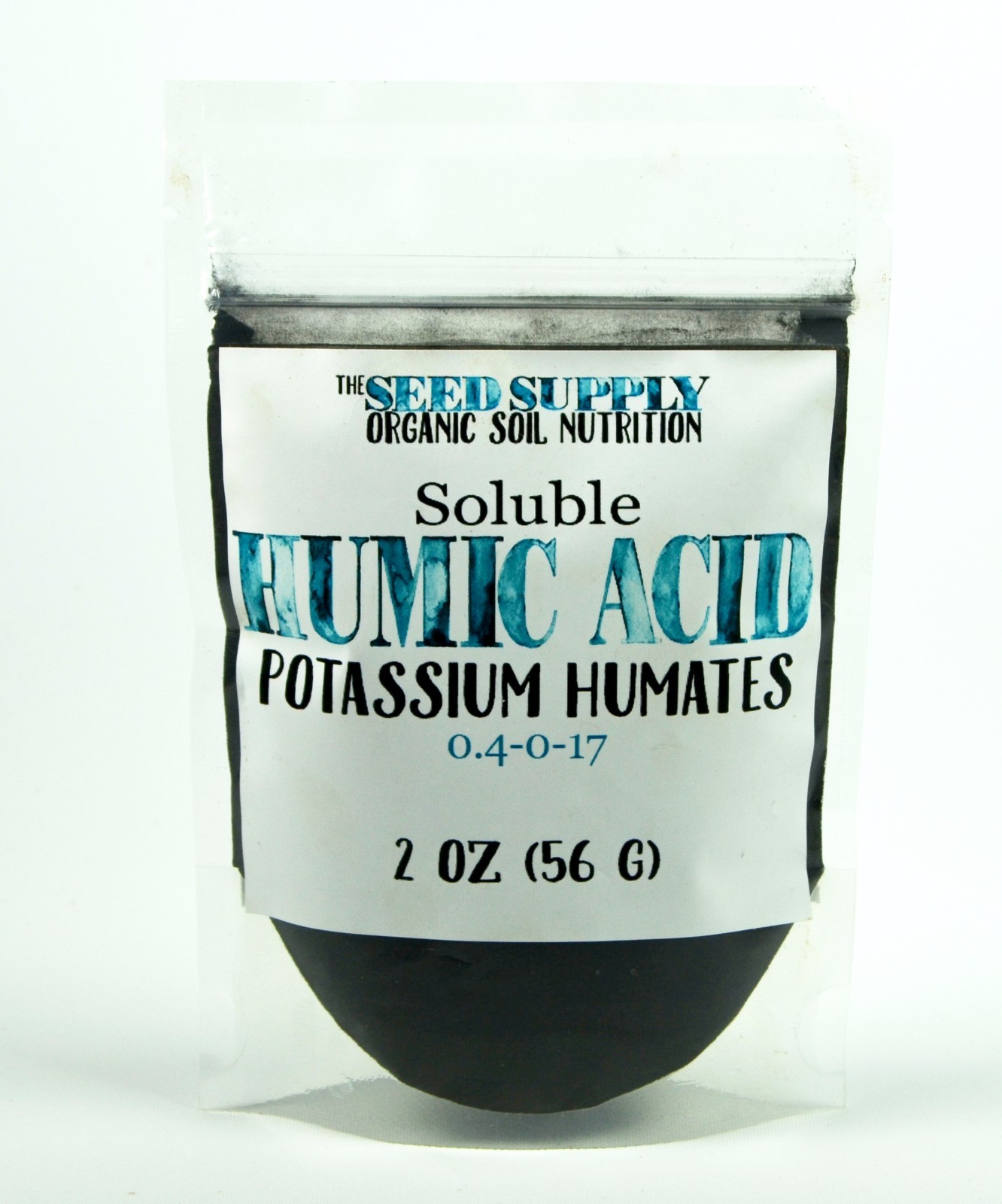 2 Ounces Soluble Humic Acid Powder – Potassium Humates Natural Humus Fertilizer