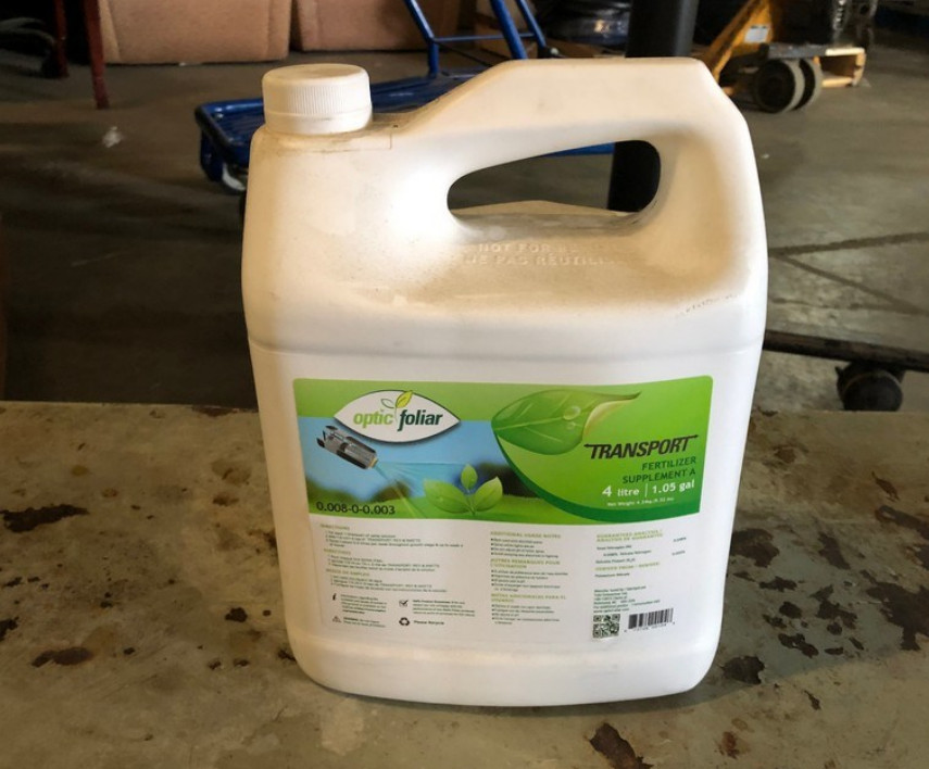 4L Optic Foliar Overgrow Foliar Nutrition 4 Liters 0.008-0-0.003 All-in-One