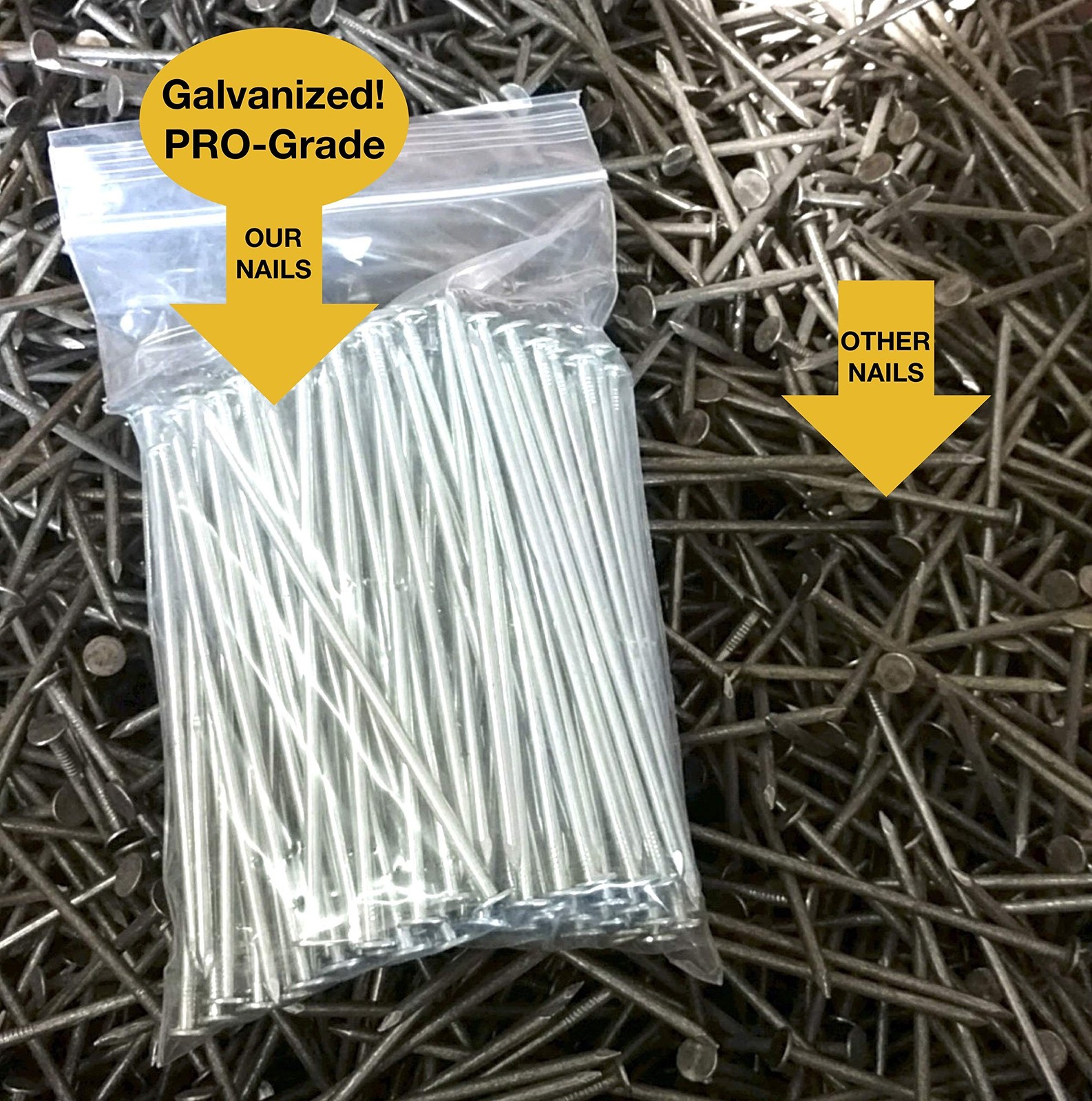 USA Made (150 Pack) Synthetic Grass Landscape, 5.5″ Turf Nails/Stakes, 5 lbs …
