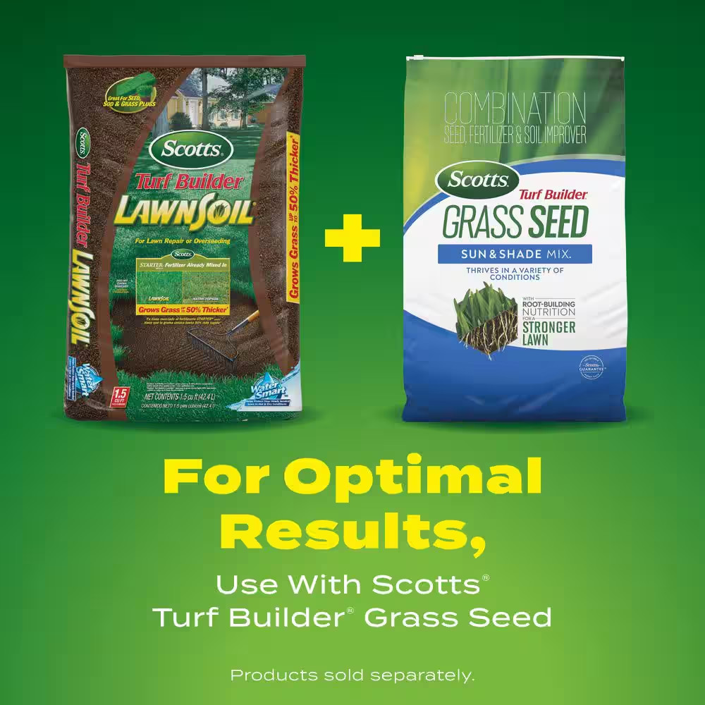 Turf Builder Lawn Soil 1.5 Cu. Ft. for Lawn Repair or Overseeding, Use to Plant