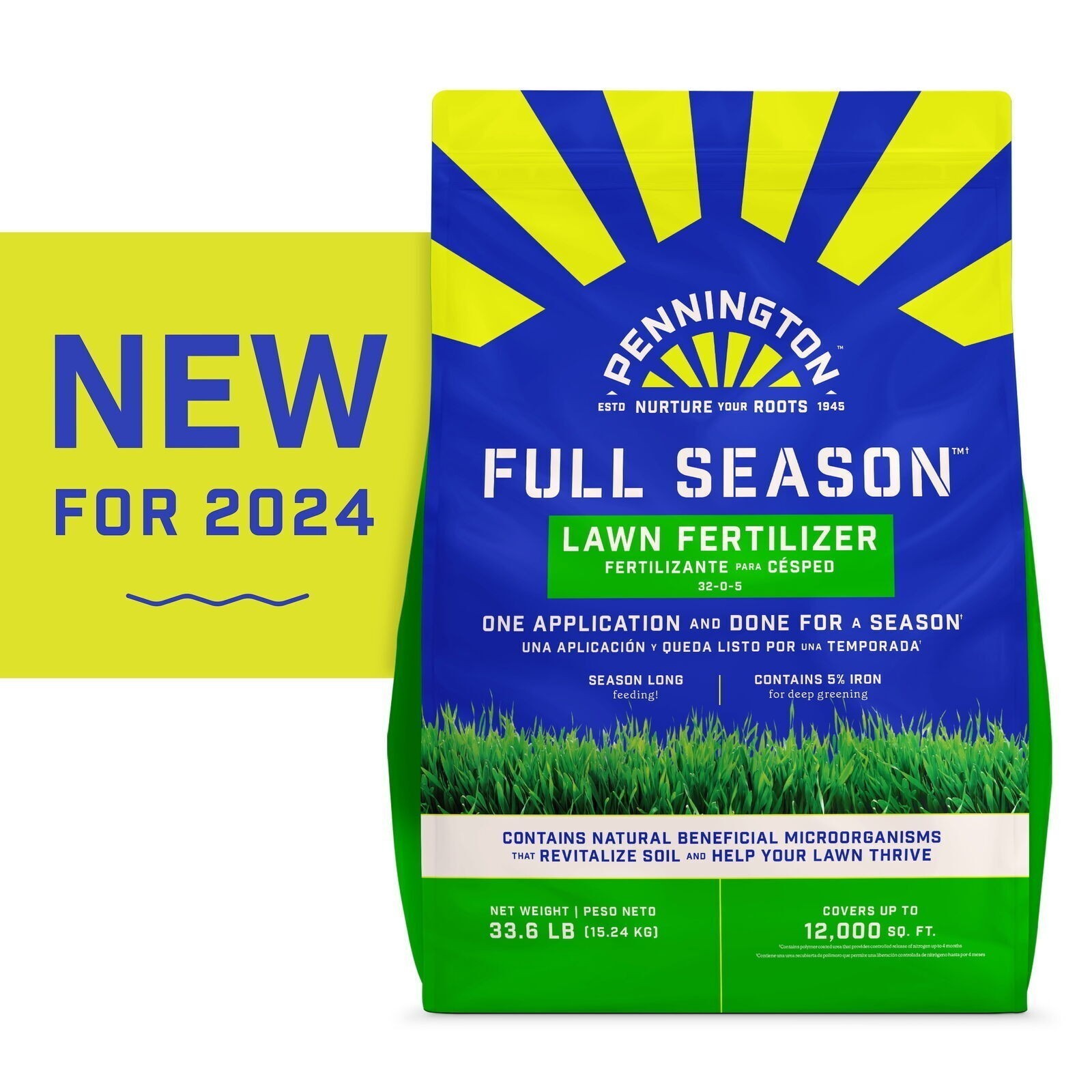 Full Season Lawn Food Fertilizer All Grass Types Escue Bluegrass Plant Nutrients