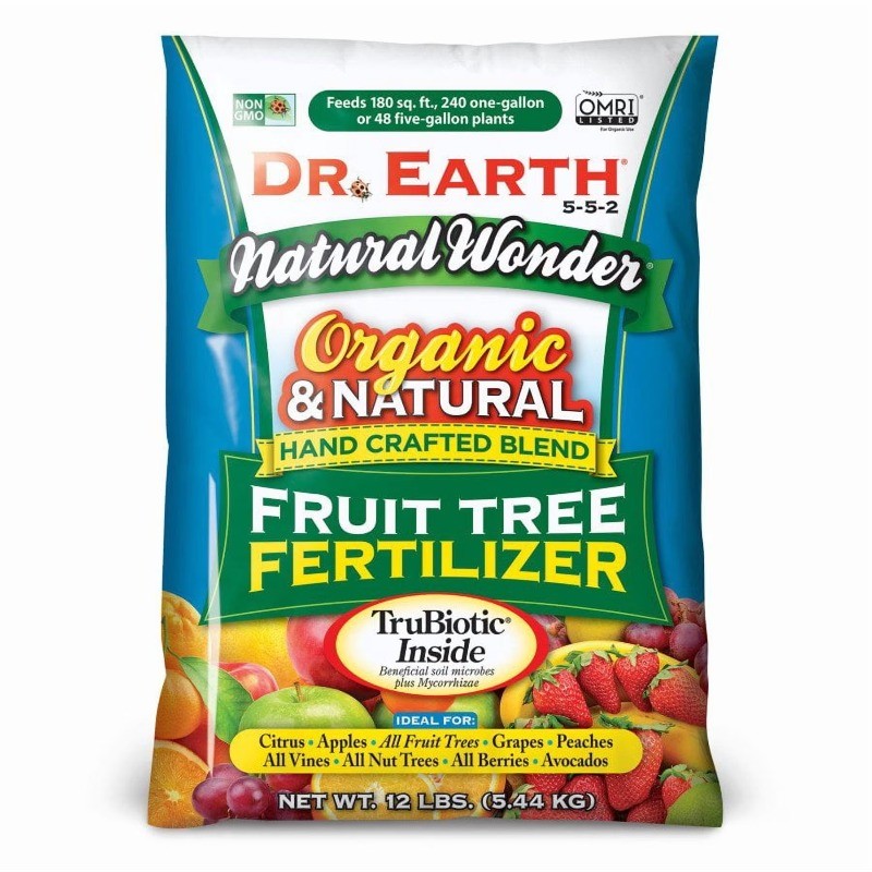 Dr. Earth Natural&Organic Natural Wonder Fruit Tree Food 5-5-2 Fertilizer,12 lb.
