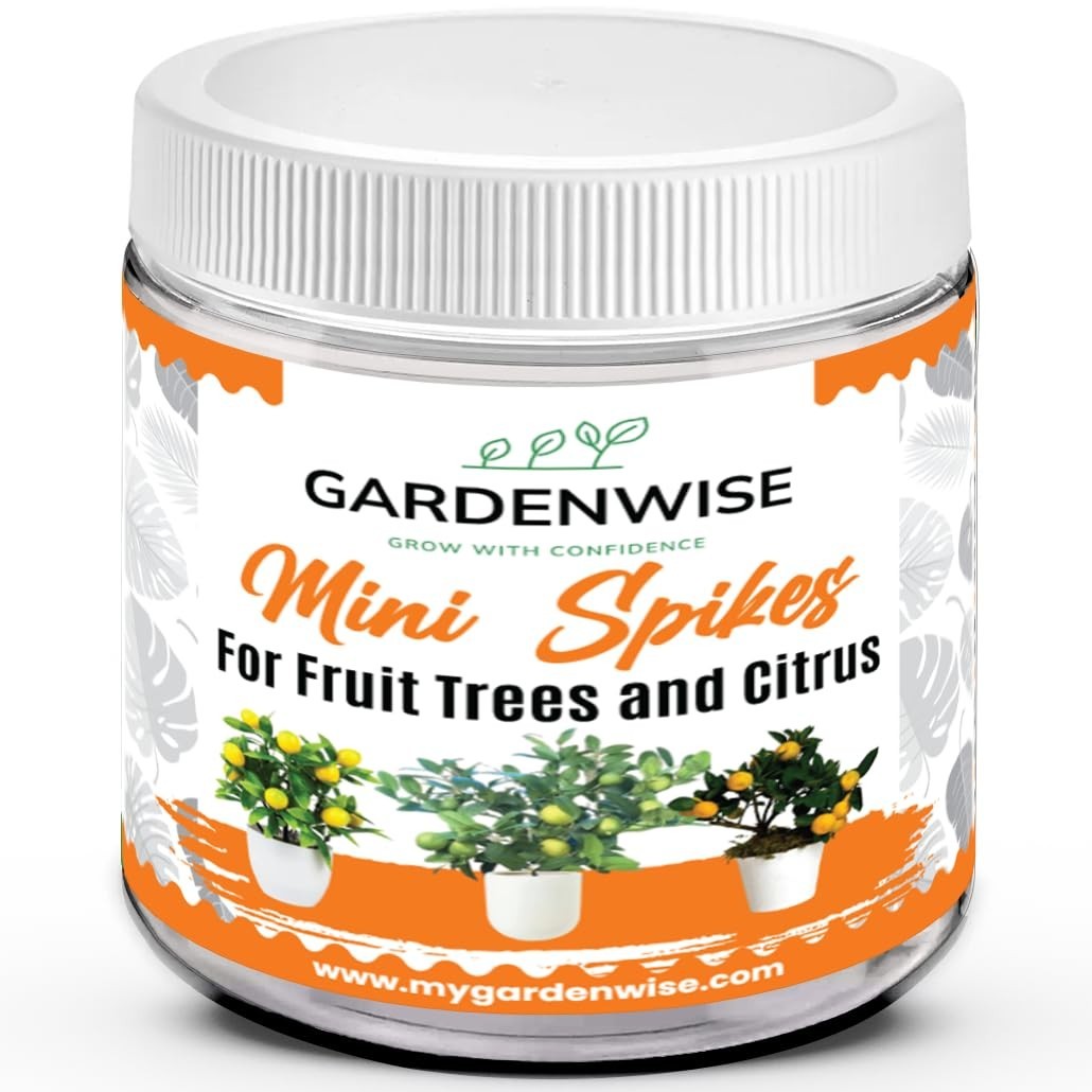 Citrus Fertilizer Mini Spikes | Lemon Lime Orange Fruit Tree Plant Food 20-10-5