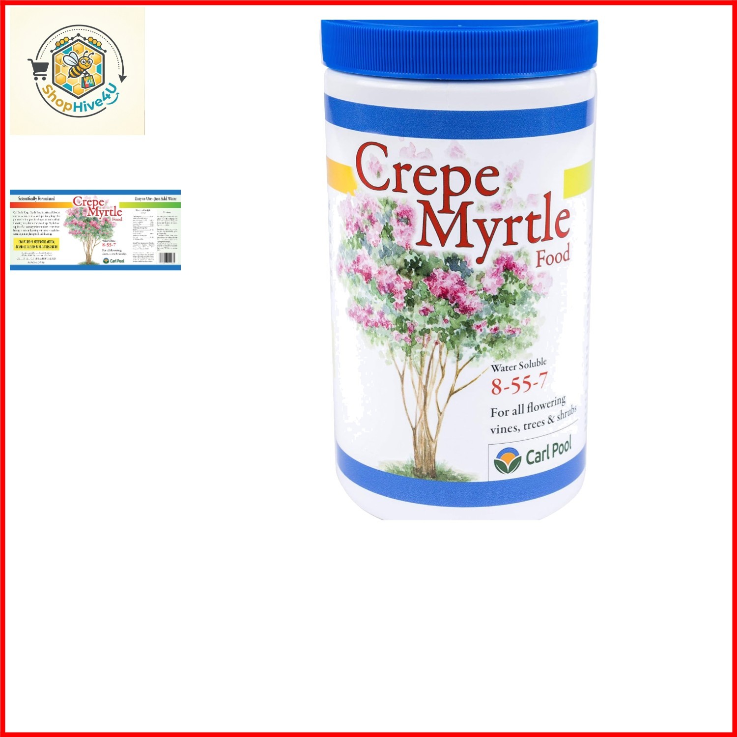 Crepe Myrtle Plant Food — Water Soluble 24oz 8-55-7 — Fertilizers