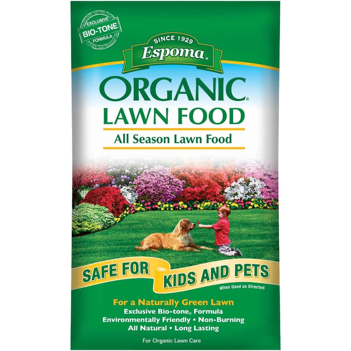 Espoma EOLF28 Lawn Food Organic All-Purpose For All Grasses 5000 sq ft