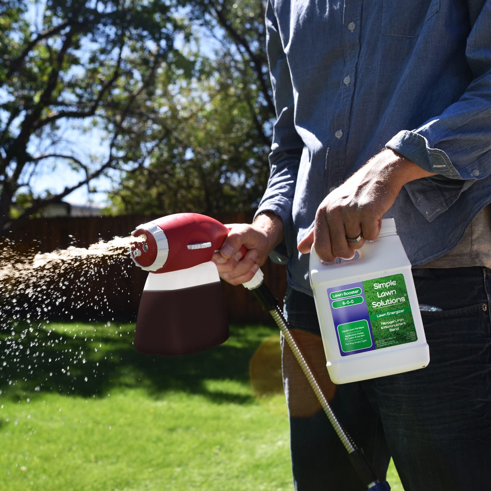 Commercial Lawn Energizer Iron Nitrogen Micronutrient – Liquid Turf Concentra…