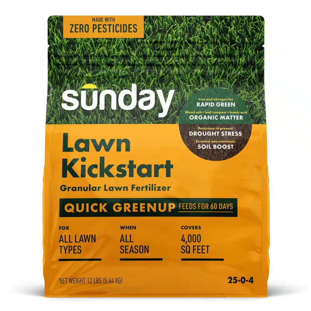 Lawn Kickstart 12Lbs. 4,000 Sq. Ft. Dry Lawn Fertilizer for All Grass Types (24-