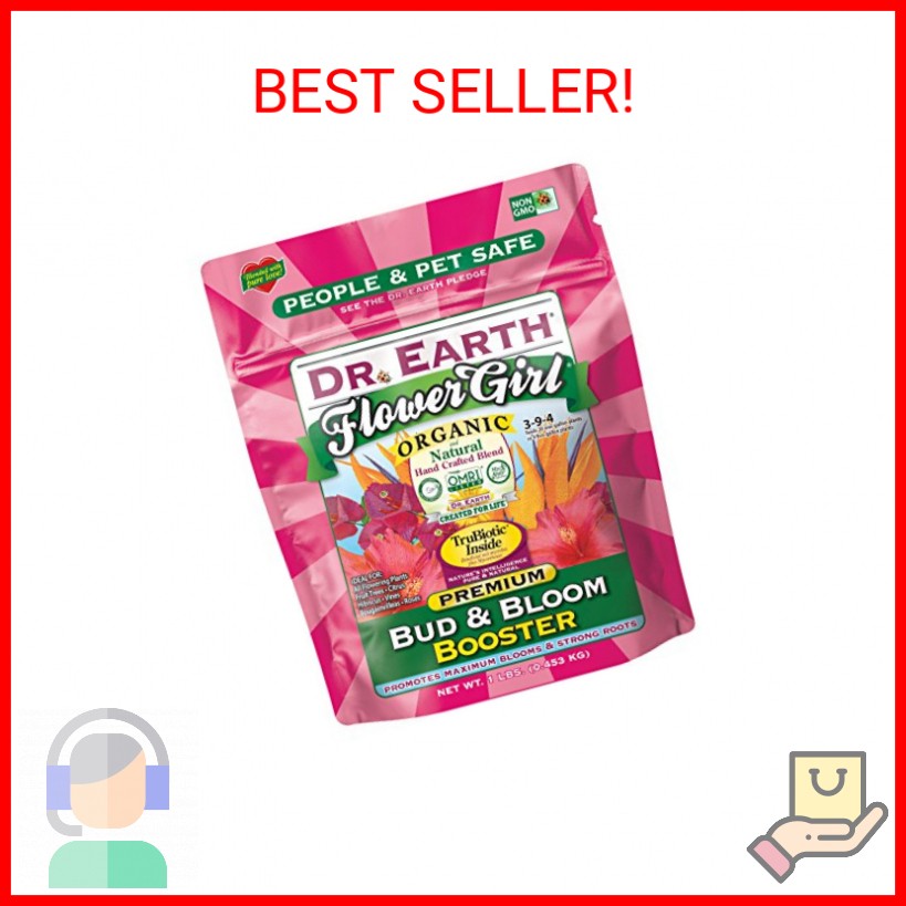 Dr. Earth 70792 1 lb 3-9-4 MINIS Flower Girl Fertilizer