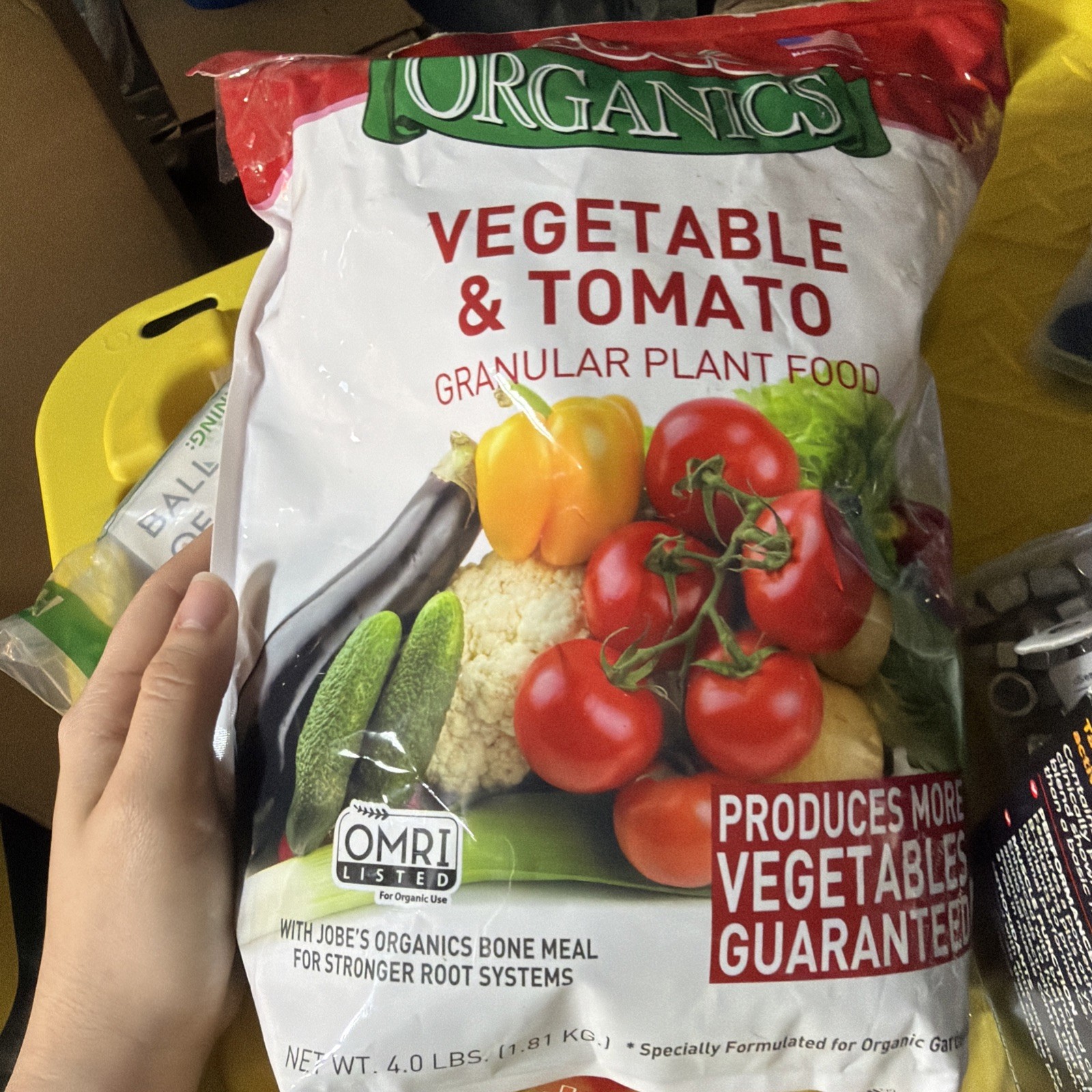 Jobe’s Organic Vegetable & Tomato Granules Plant Food, 4 lb – New Sealed 10