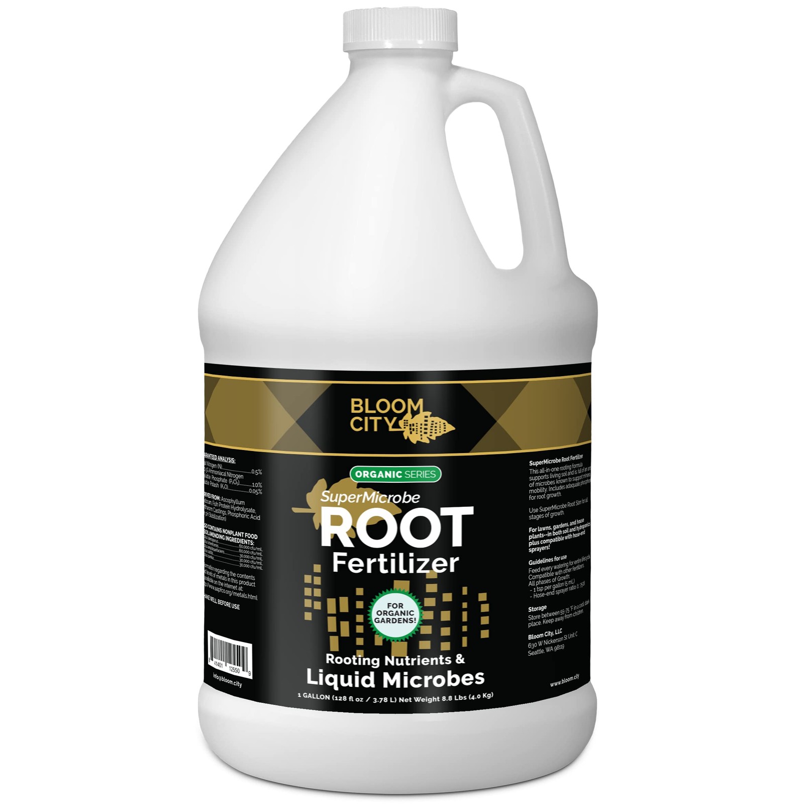 Bloom City 128 oz Organic Fertilizer Plant Rooting Supplement for All Plants