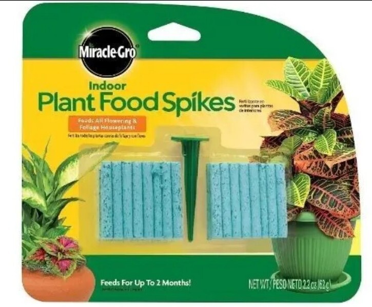 $ NEW MIRACLE-GRO 48 INDOOR PLANT FOOD SPIKES FERTILIZER HOUSE PLANTS
