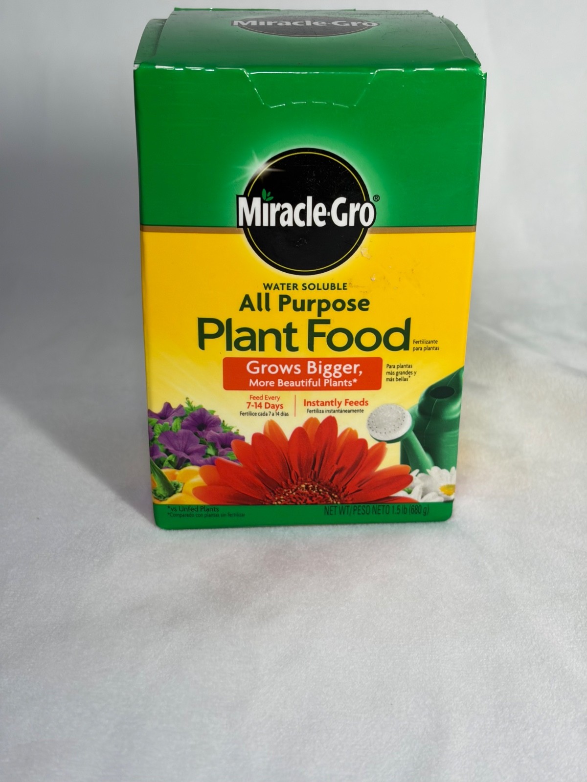 Miracle-Gro Water Soluble All Purpose Plant Food Fertilizer 1.5 lb Garden Plant