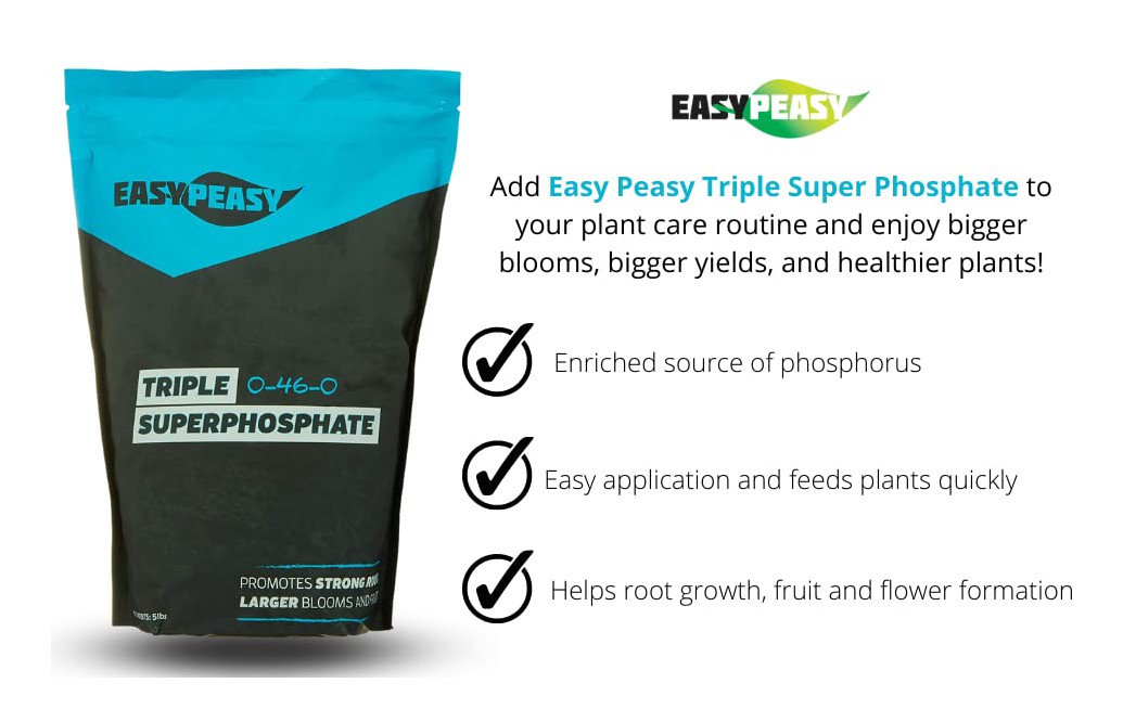 TRIPLE SUPER PHOSPHATE FERTILIZER 0-46-0 | Phosphorus Fertilizer for Gardens, La