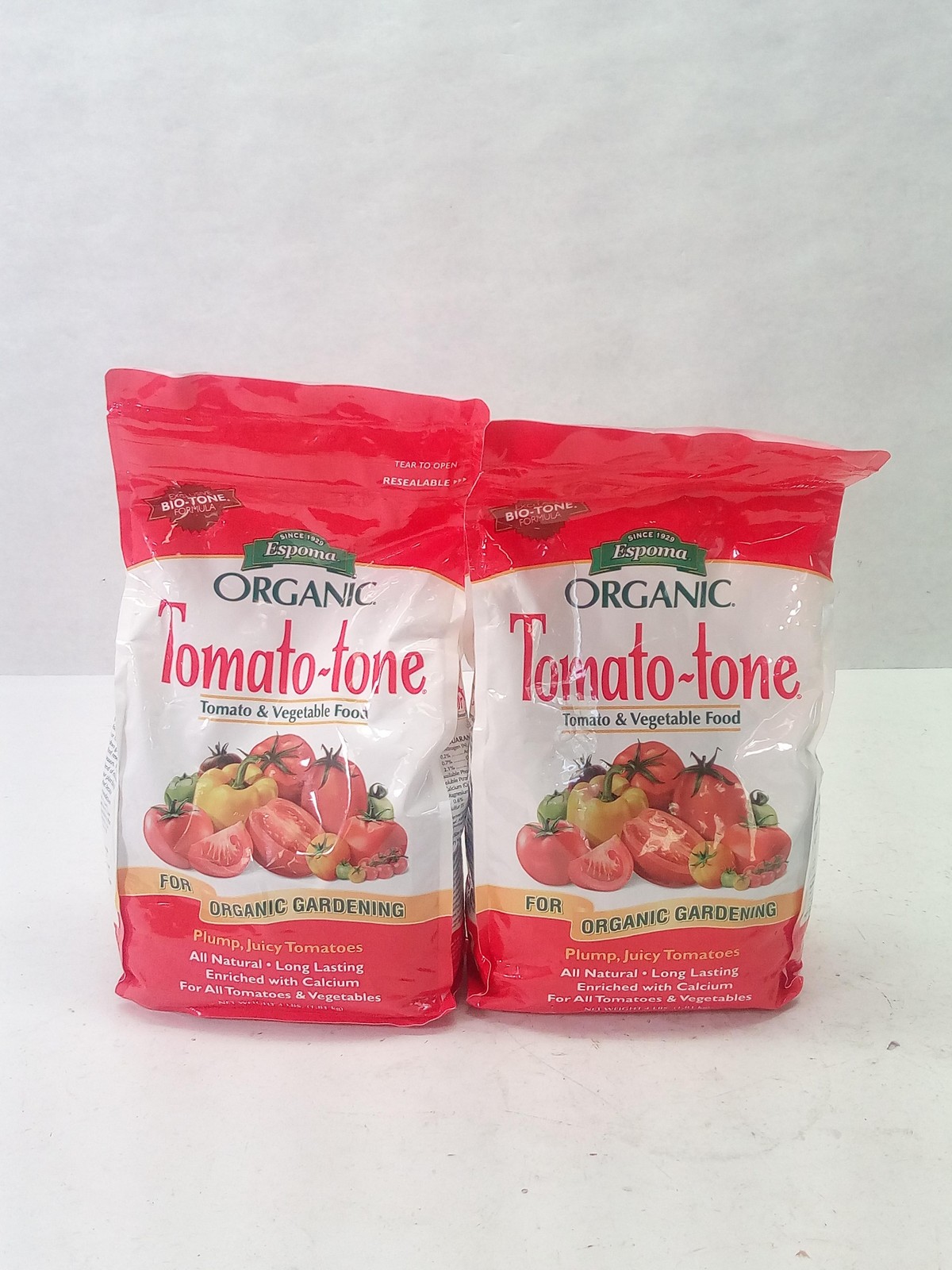 Lot of 2 Espoma Organic Tomato-tone Tomato Vegetable Food 8 lbs Total Calcium