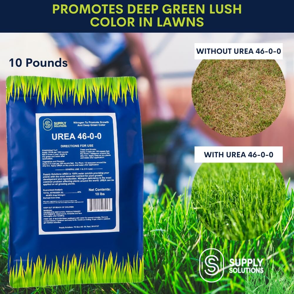 Urea 46-0-0 Nitrogen Fertilizer to Stimulate Lush Growth and Deep Green Color