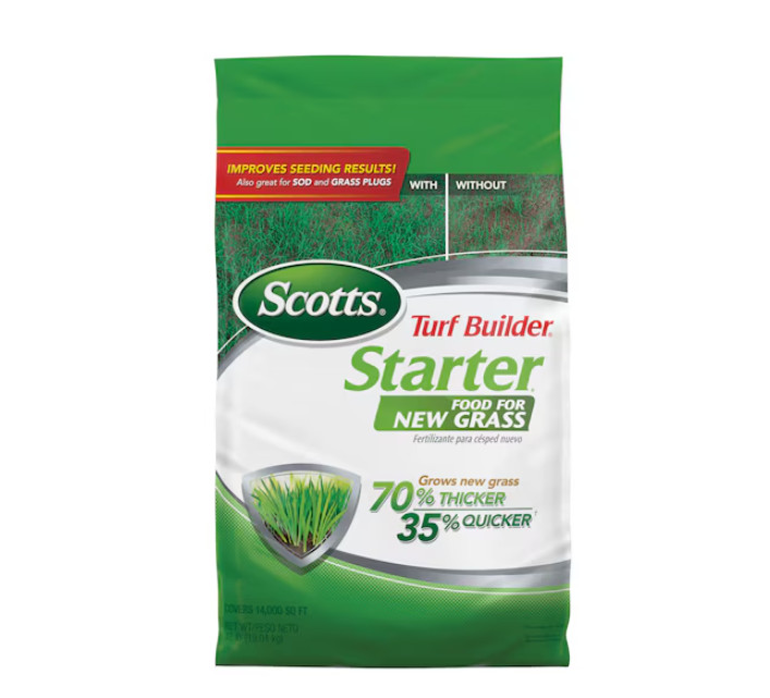 Scotts Turf Builder Starter Lawn Food 42-lb 14000-sq ft 24-25-4 Fertilizer SALE