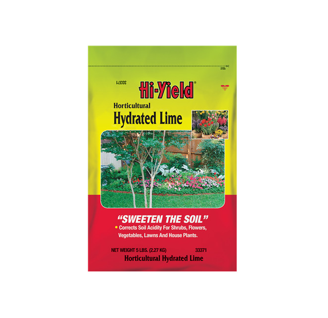 Hi-Yield Hydrated Lime whitewash alkaline sweeten the soil correct acidity 5 lb