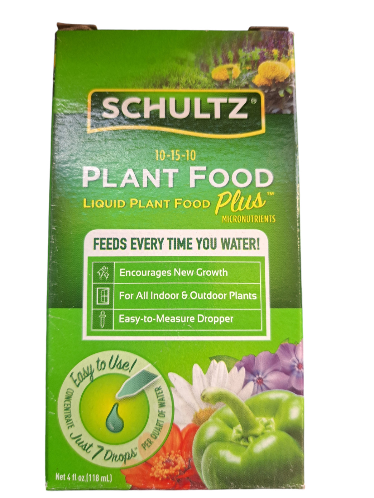 Schultz All Purpose Liquid Plant Food 10-15-10, 4 oz. LOT OF 10