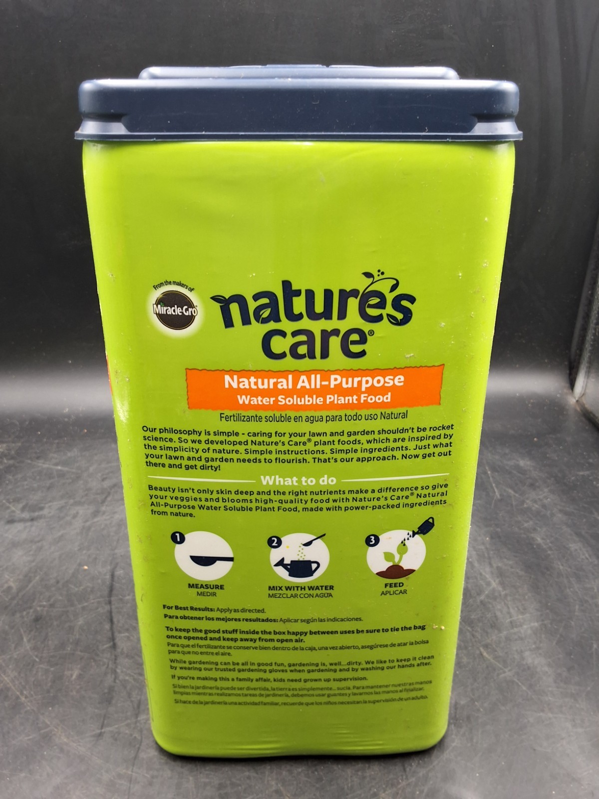 2 Pack Miracle-Gro Nature’s Care All Purpose Water Soluble Powder Plant Food New
