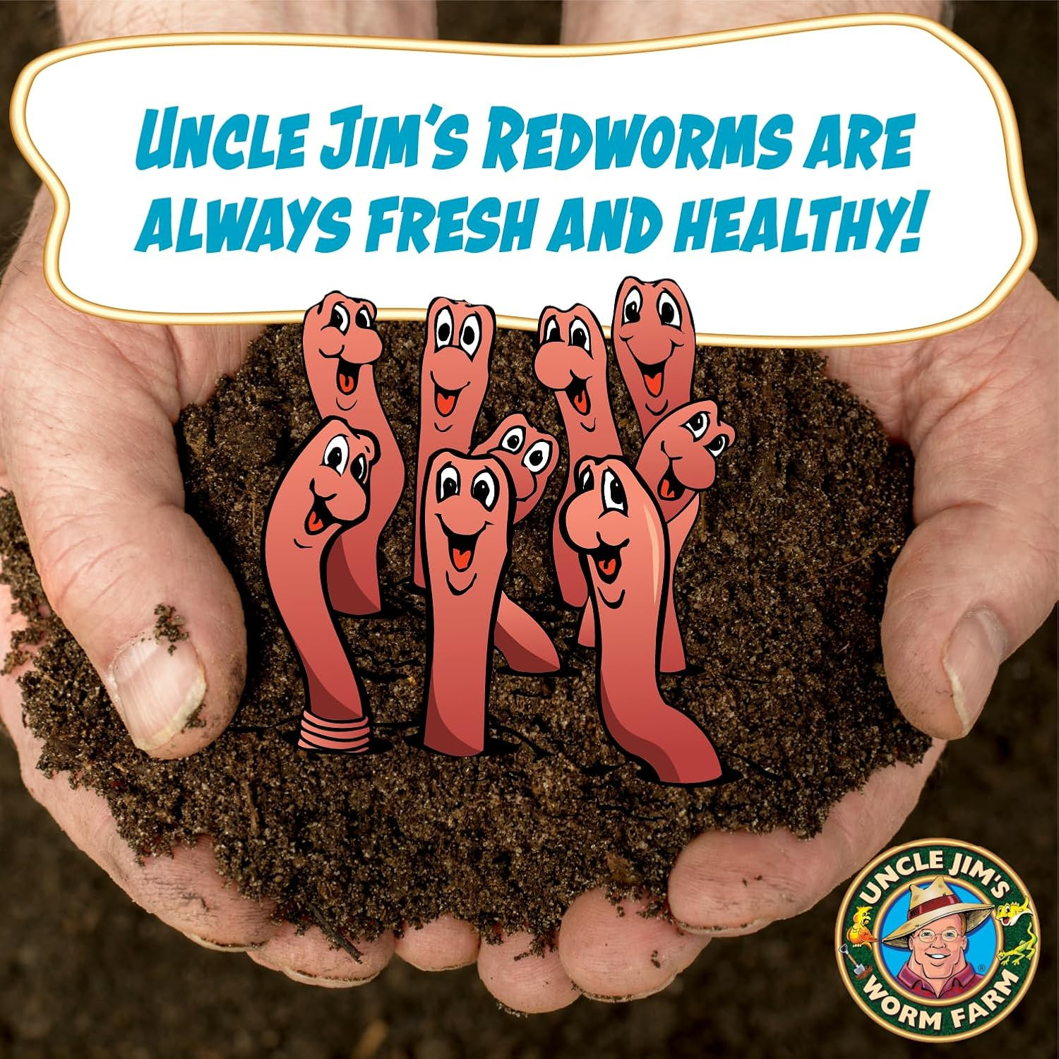 500 Count Red Wiggler Composting Worms Mix for Garden Soil or Fishing | Starter
