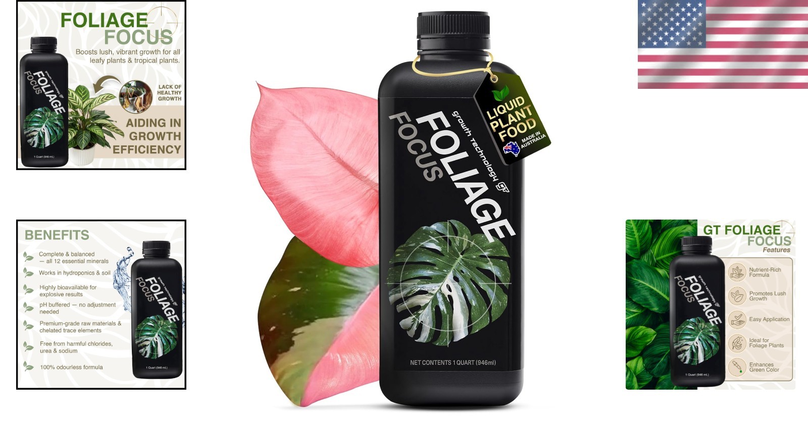 Concentrated 946 mL Liquid Nutrient for Thriving Houseplants & Tropical Species