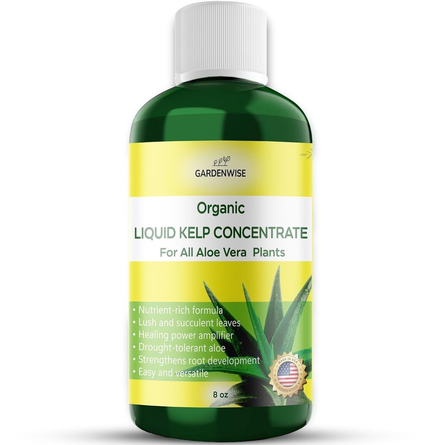 Organic Liquid Kelp Seaweed Fertilizer Succulents Cacti Aloe|No Burn 60+ Mineral