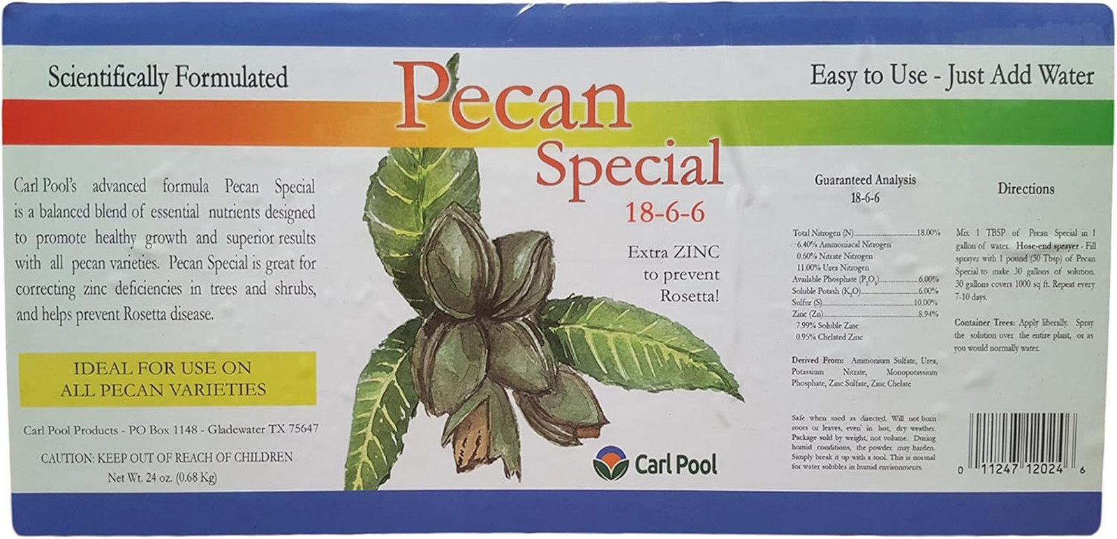 Pecan Special Fertilizer 18-6-6