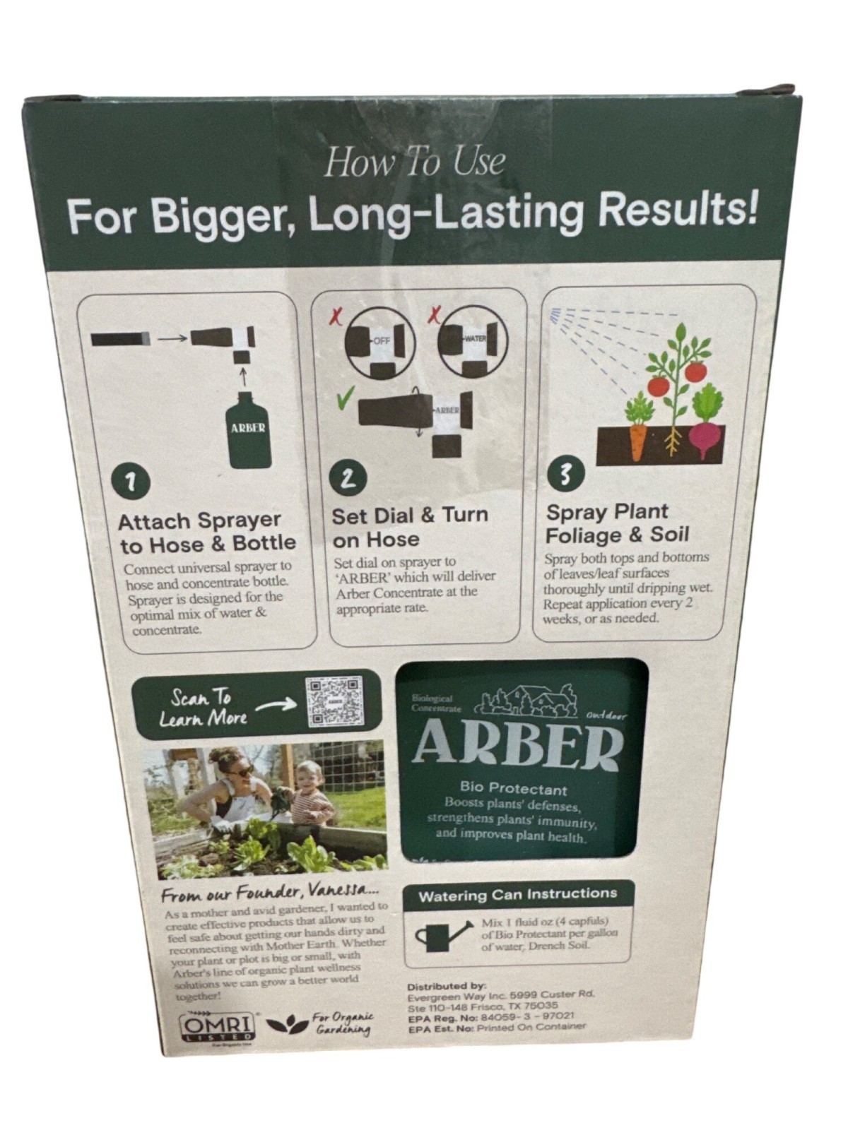 Arber Organic Tomato, Fruit and Veggie 3-in-1 Boost and Ready to Spray Care Fert