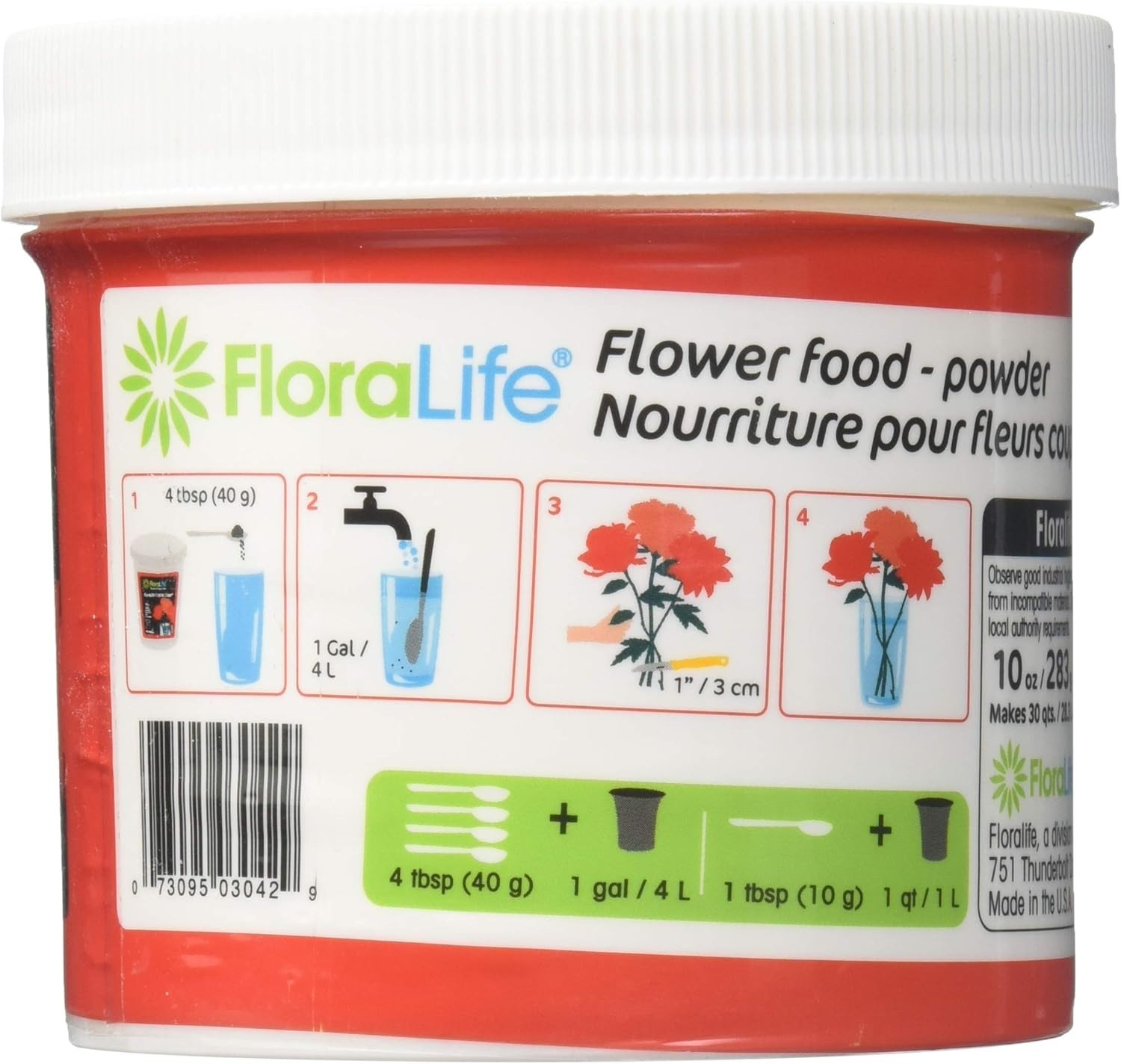 Smithers Crystal Clear Cut Flower Food – 10 Ounces for Professional Floristry